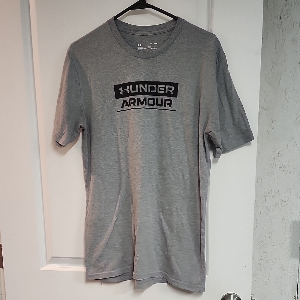 Under Armour Men's Heather Gray Short Sleeve Tee